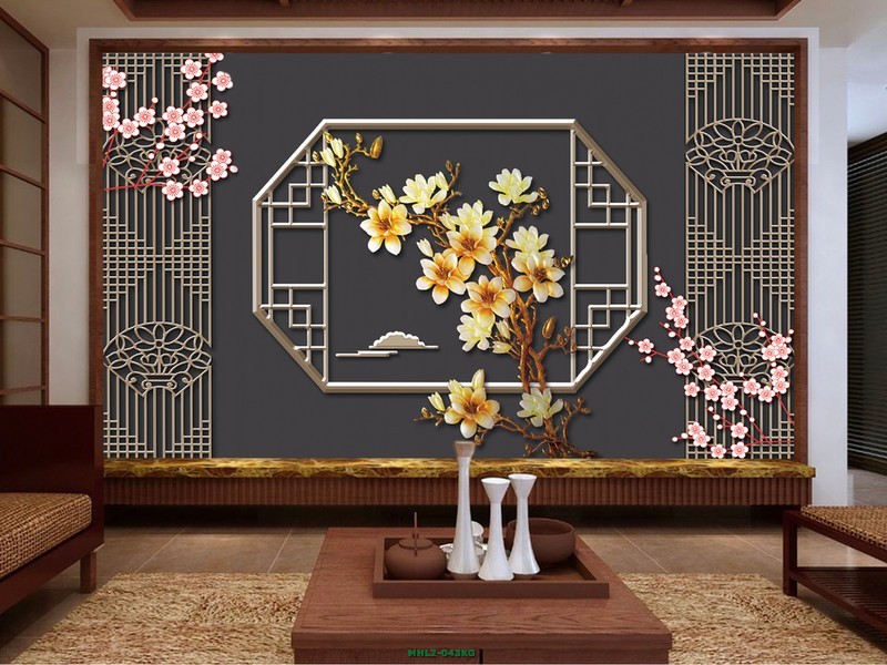 Cành hoa mộc lan MHL2-043KG